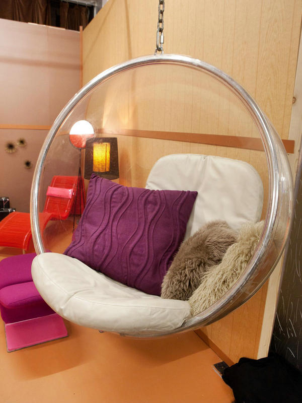 Eero Aarnio acrylic hanging bubble chairs swing hanging leisure bedroom