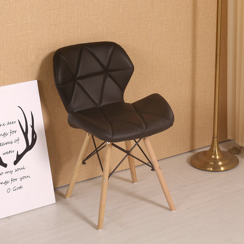 Eiffel Inspired Eames Wood Leg Pu Dining Chair Soft Comfortable