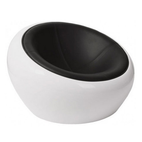 Fiberglass Half Egg Pod Ball Scoop Chair Dome Chair Eero Aarnio