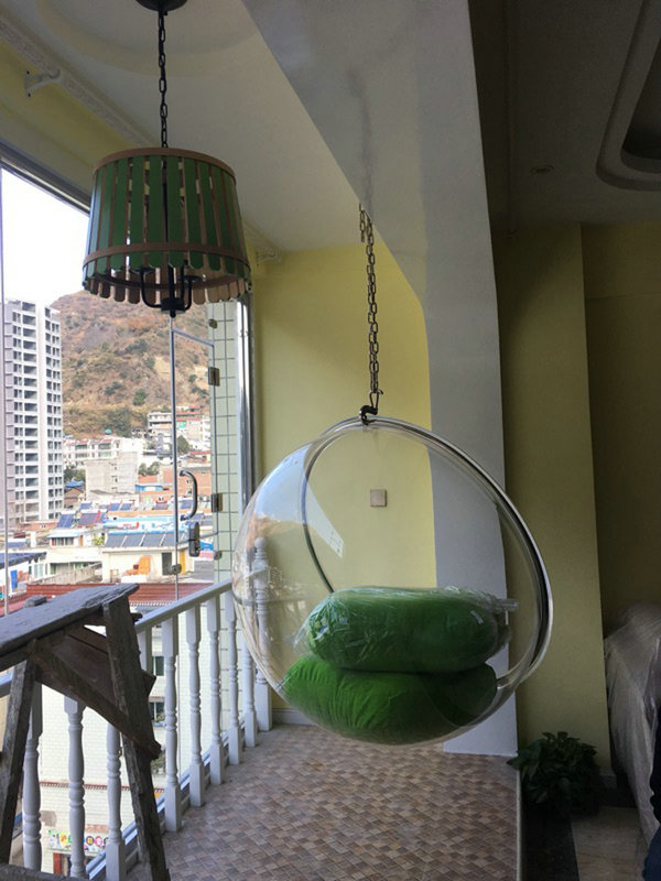 Eero Aarnio acrylic hanging bubble chairs swing hanging